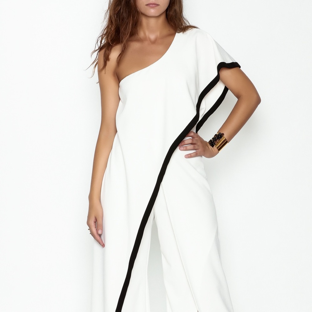 Valentine White Stripe Jumpsuit